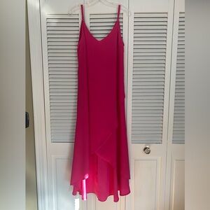 Hot pink Lulu’s hi-low dress